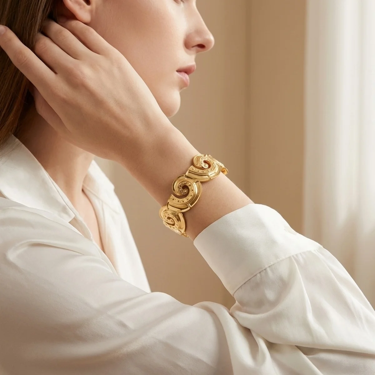 Edelstahl Spiral-Muschel-Armreifen für Damen und Herren, Punk-Sommer-Schmuck mit Krabben-, Fisch-, Seestern-, Schildkröten- und Hummer-Motiven, Strand-Schmuck – Detail 6