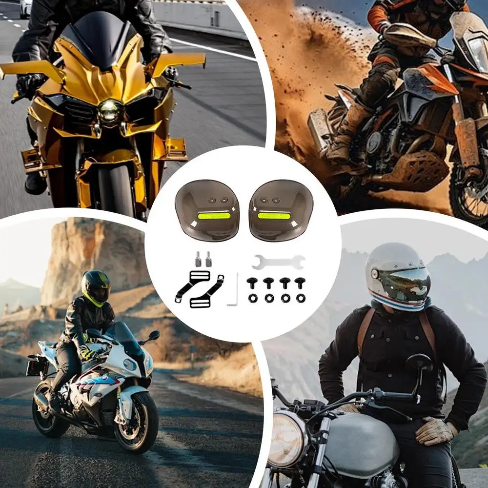 For Protective Cover Motorcycle Hand Guards Motorcycle Parts Rainproof Road Glide Hand Guards Motorcycle Wind Deflector Road