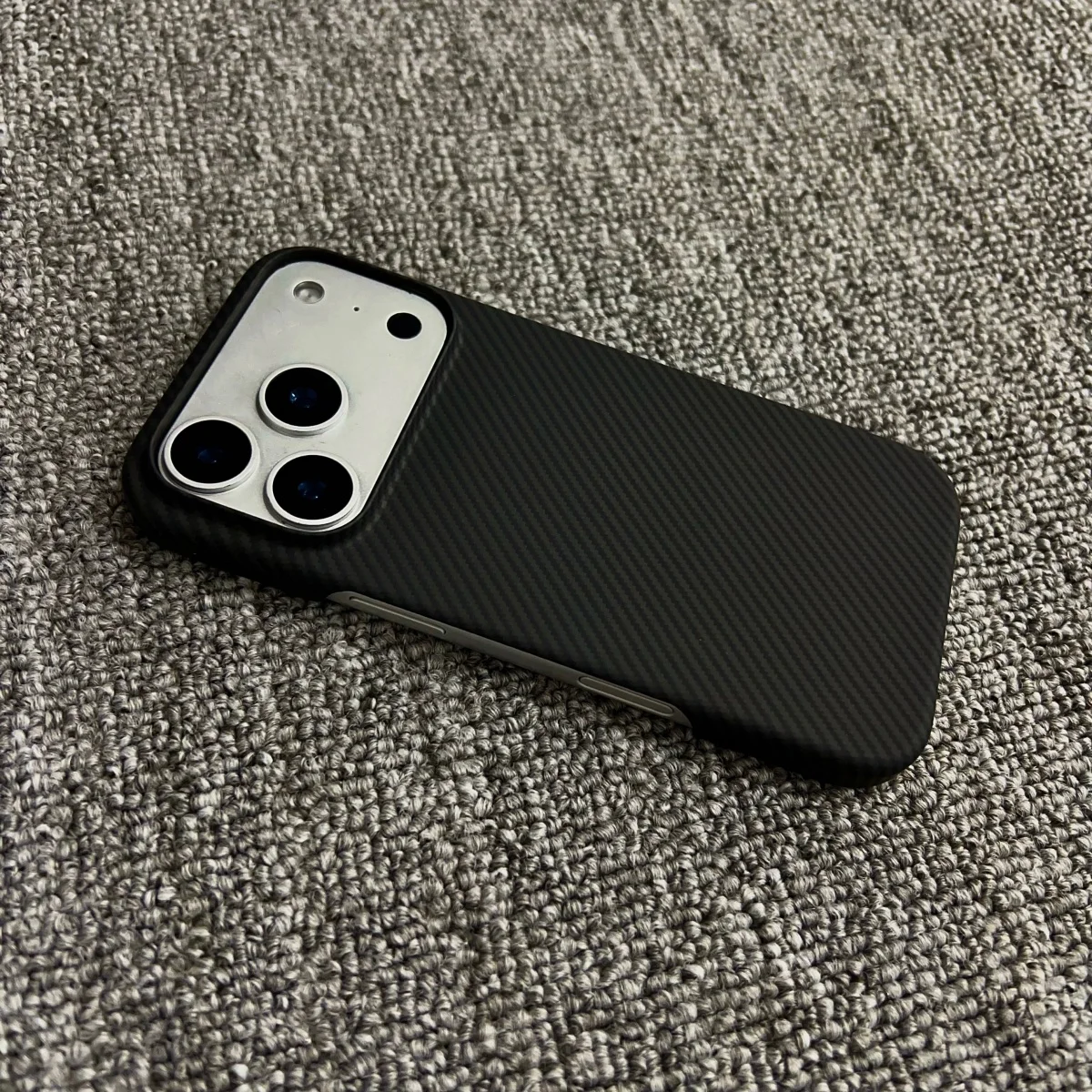 Carbon Fiber Pattern Frameless PC For Magsafe Case For iPhone 17 Air 16 Plus 15 14 13 12 Pro Max Magnetic Wireless Charge Cover 6