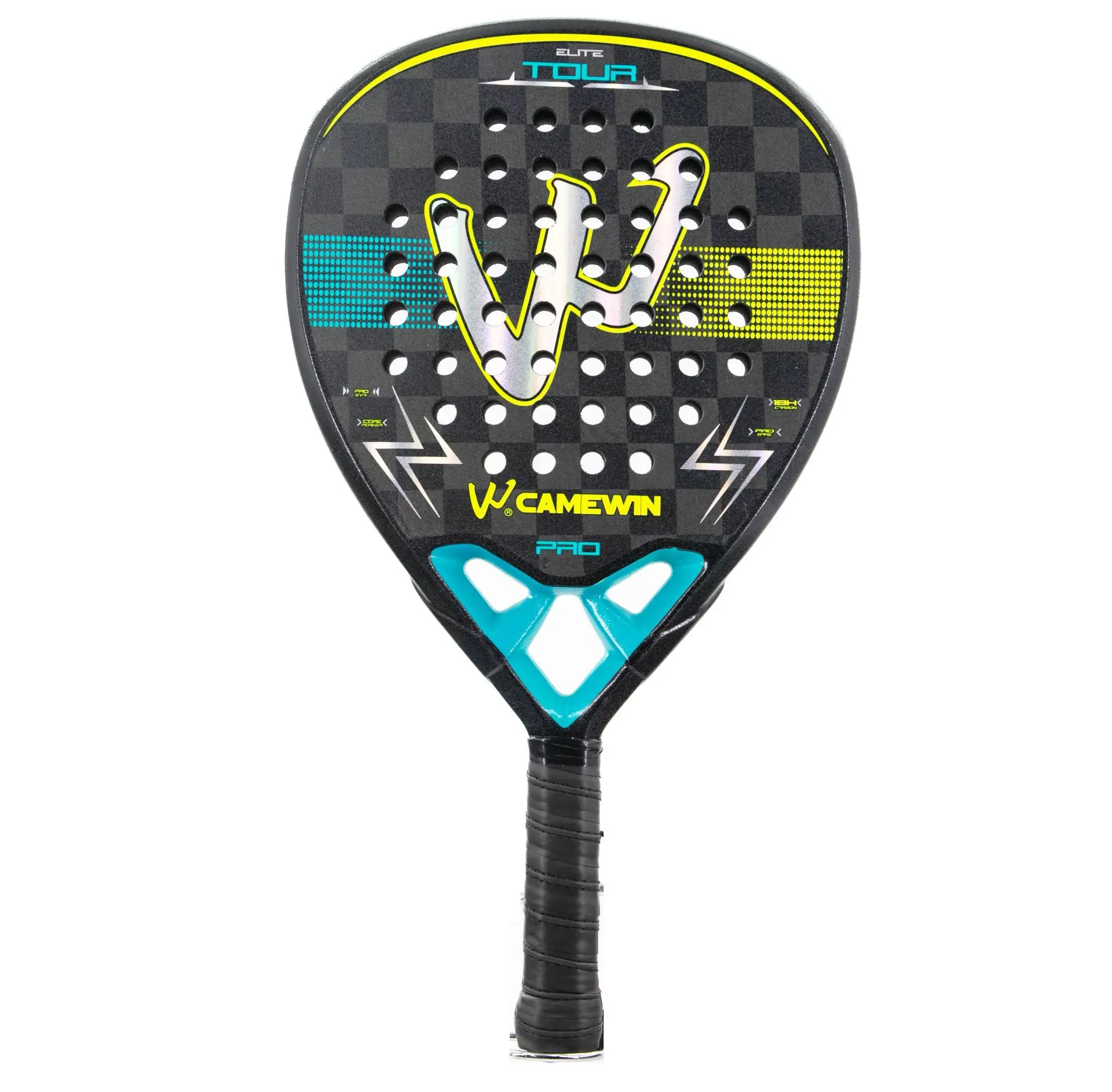 Padel Racket 18K 3K Carbon Fiber Surface with EVA Memory Flex Foam Core Padel Tennis Racquets Diamond Shape Tennis