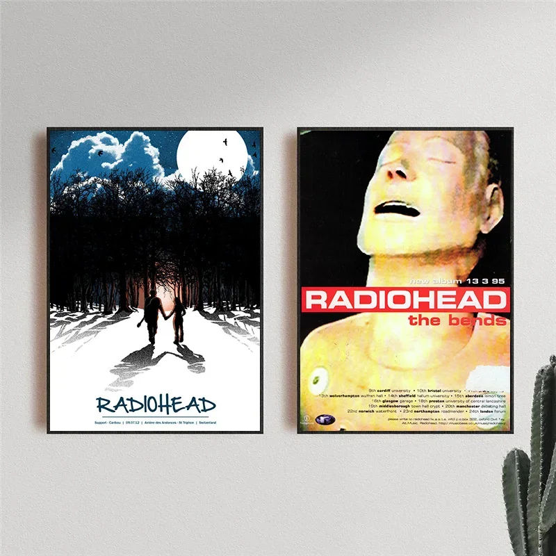 Scandinavian Classic Vintage Wall Art Rock Band Radiohead