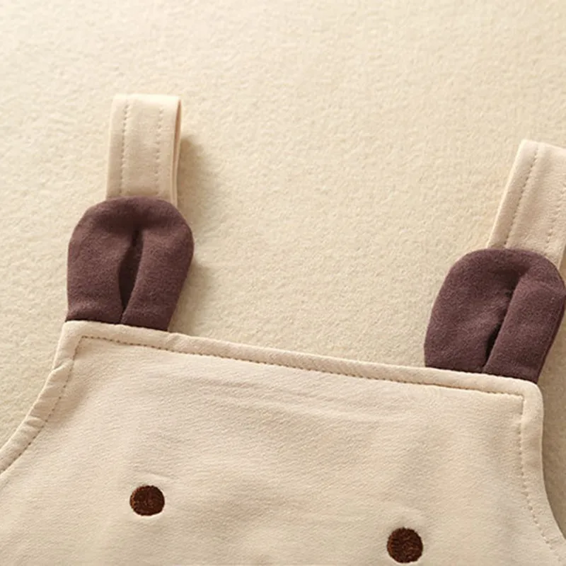 Cute Cartoon Baby Sleeveless Jumpsuits with Hat Spring Autumn Cotton Infant Bodysuit 2Pcs Baby Boy Girl Clothes 3