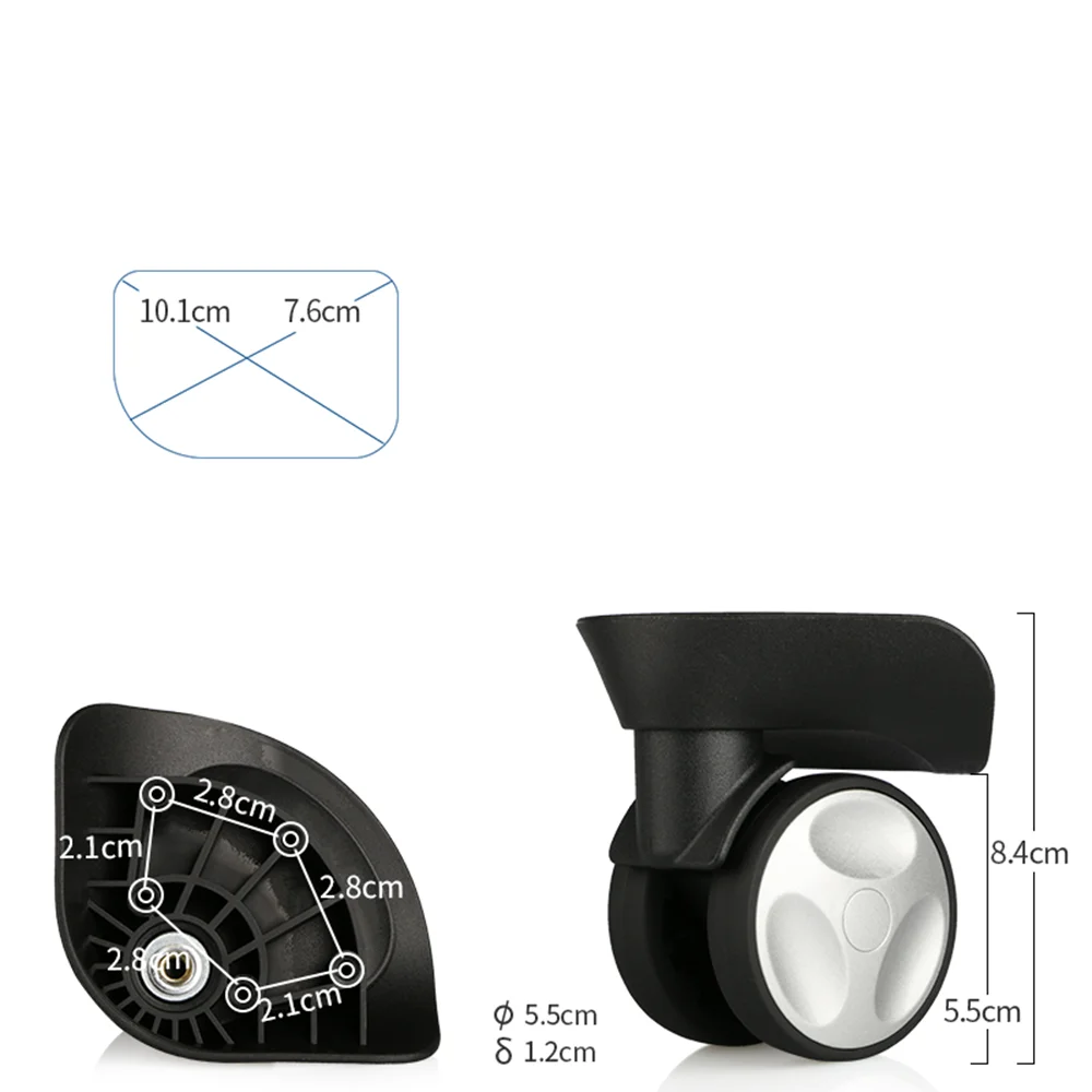 Suitable For Hongying Suitcase Wheel Repair Accessories, Trolley Luggage Wheel Replacement Suitcase Silent Rolling Pulley Parts
