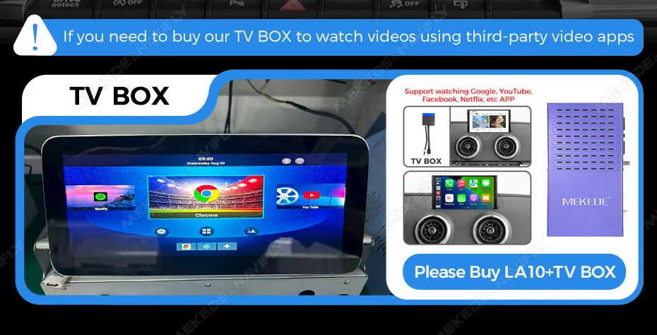 MEKEDE Wireless Carplay Android Auto Decoder Box für Audi A3 S3 A4 A4L A5 Q2L Q5L Q7 MIB System BT5.0 WIFI Videoplayer DSP GPS – Detail 4
