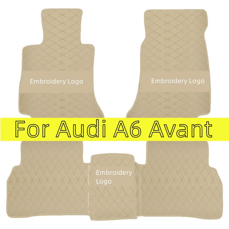 

Car Floor Mats For Audi A6 C6 4F C7 4G Avant Wagon 2007~2018 Luxury Leather Mat Anti Dirt Pad Durable Carpet Car Accessories