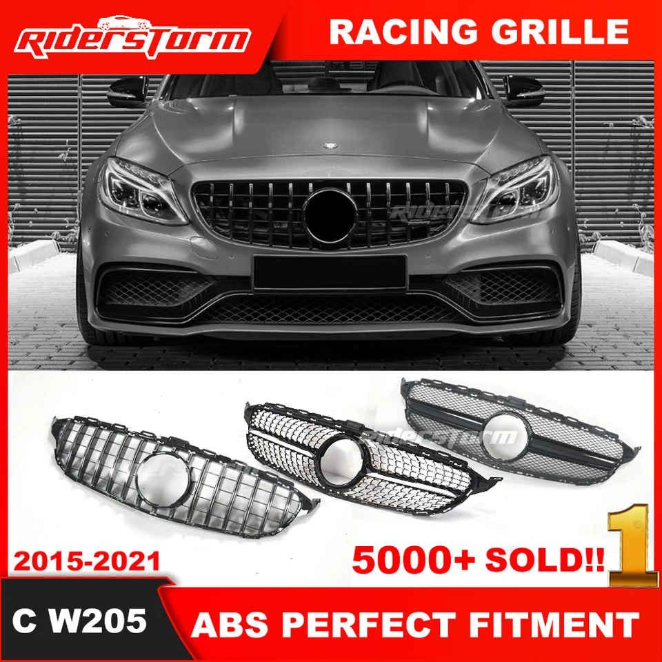 ダイアモンド/GTR スタイル フロント バンパー グリル グリル メルセデス ベンツ W176 A クラス A200 A250 A45 AMG 2013年-2018年 レーシング グリル 新登場！ダイヤモンドスタイル フロントバンパーグリル チューニング