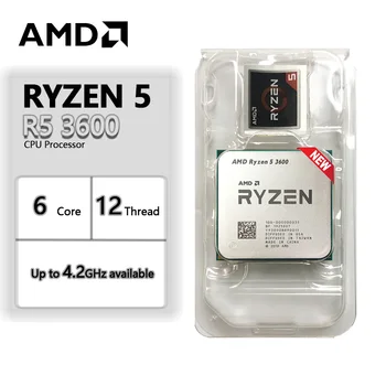AMD Ryzen 5 3600 CPU Processor New R5 3600 3.6 GHz Six-Core Twelve-Thread 100-000000031 65W Socket AM4 1