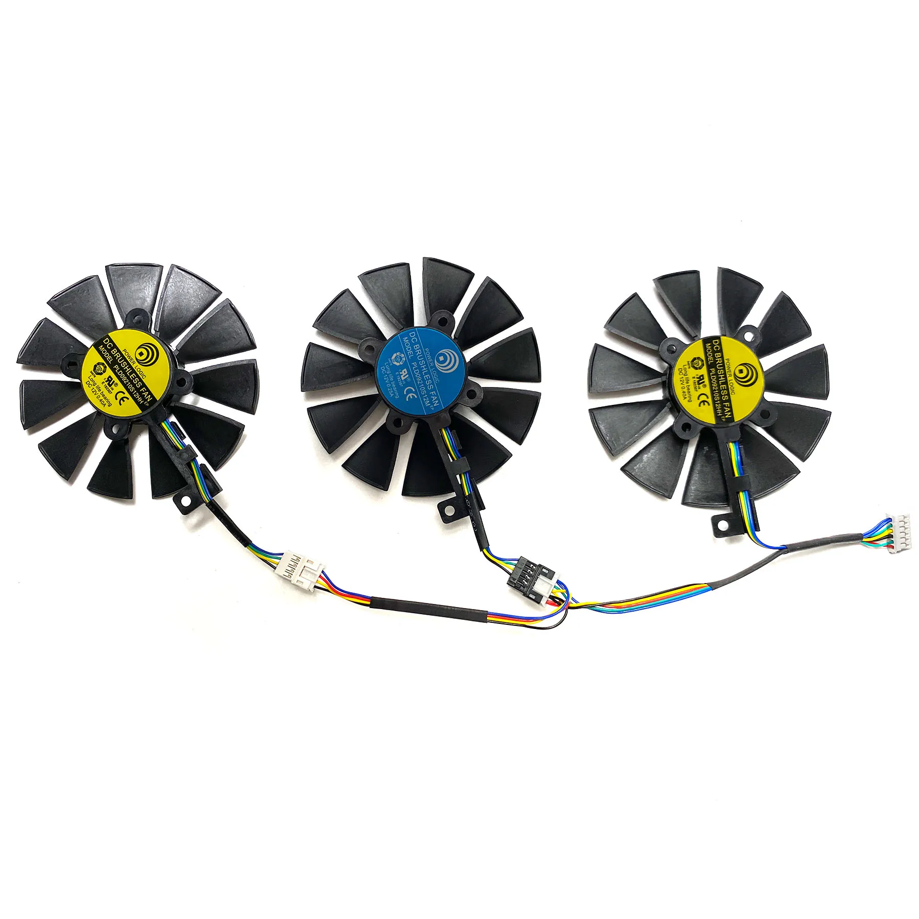 For ASUS GeForce ASUS Radeon R9 390 RX Vega 56  Vega64 ROG STRIX GAMING Graphics Card Replacement Fan PLD09210S12HH PLD09210S12M