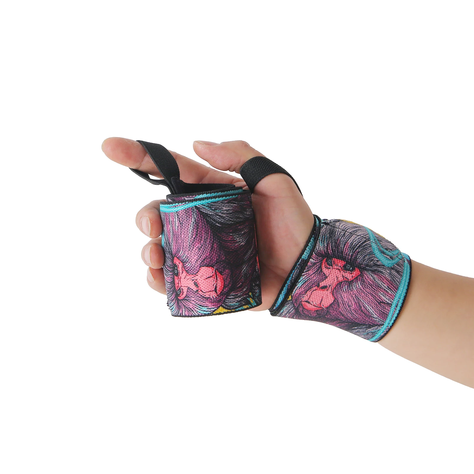 Gymreapers Lifting-Handgelenkschlaufen für Gewichtheben, Bodybuilding, Powerlifting, Krafttraining und Kreuzheben – gepolstertes Neopren – Detail 9