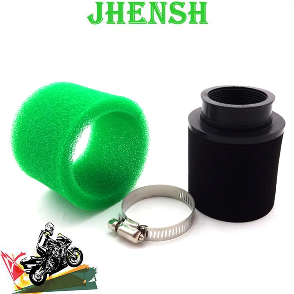 JHENSH Green 45mm Foam Air Filter For ATV Quad Pit Dirt Bike Go Kart Scooter Motorcycle