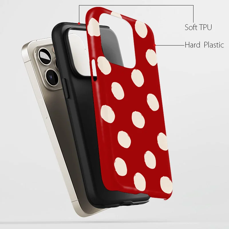 Stylish Shockproof Phone Case with INS Grid Pattern & Cute Flower Design