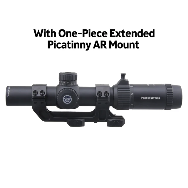 Vector Optics GenII Forester 1-5x24 Riflescope 30mm Center Dot