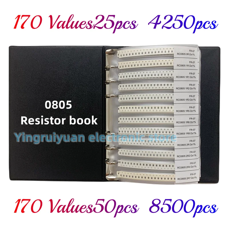 Sample Book Set, 0805 SMD Chip Resistor,