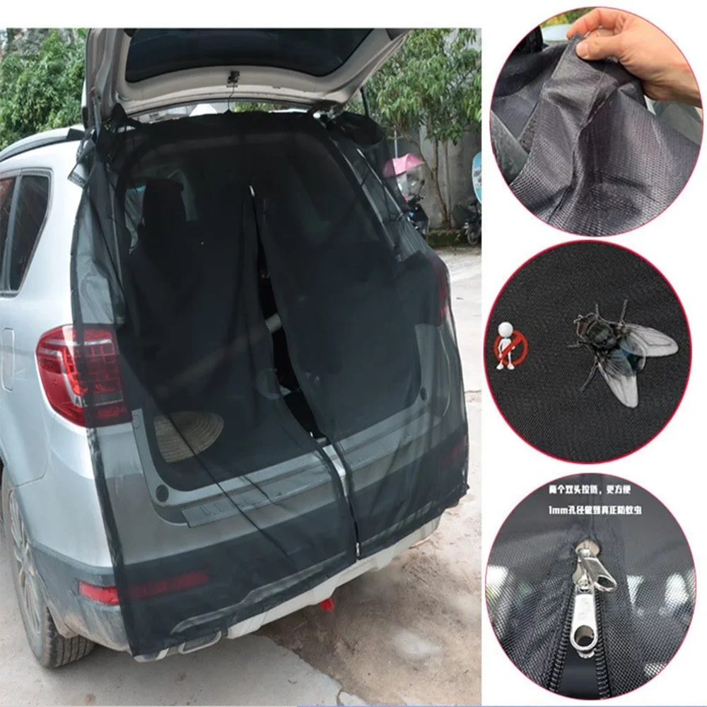 차량 트렁크 테일게이트 모기장 (SUV/MPV 자석형)