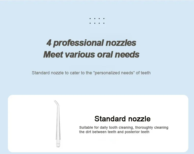 water jet cleaning teeth