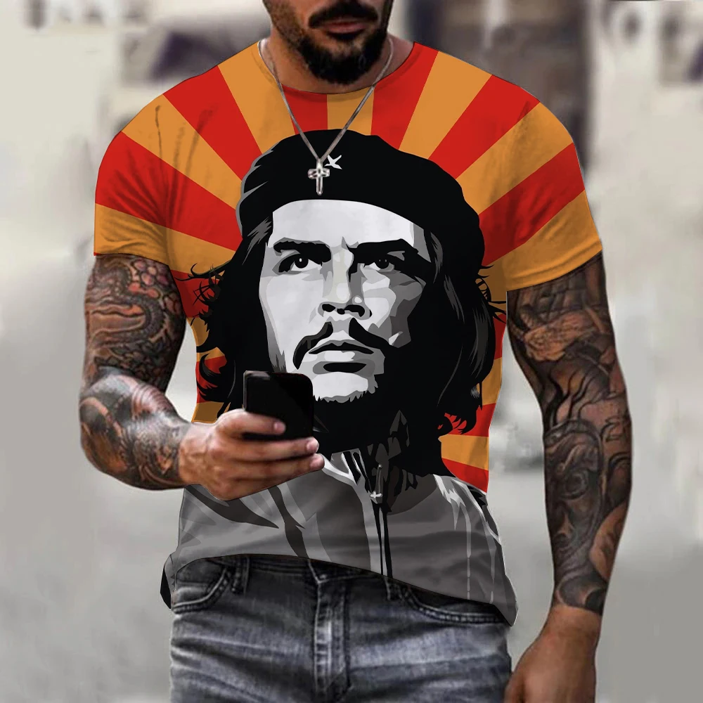 Mens Summer Short Sleeve Che Guevara T Shirt
