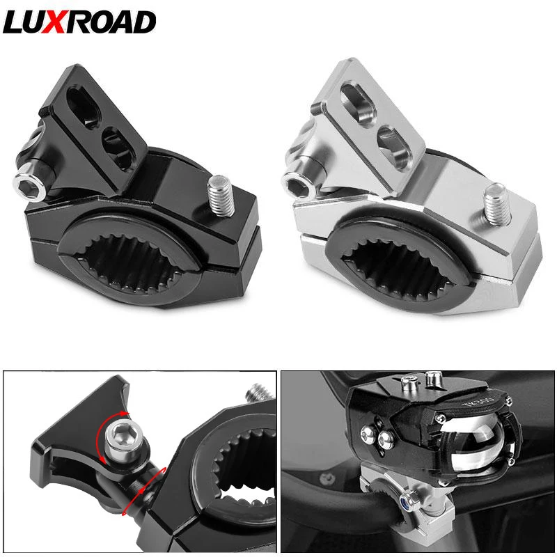 2 Staffe Universali Per Manubrio Moto - 22/25mm Per Fari E Accessori - Foto 9
