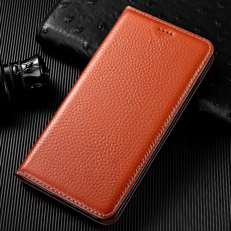 Kezaizhe Custodia per Wiko Power U20 PU Pelle Wallet Protettivo Cellulare Flip Cover per U20 Wiko Power U10 U 20 10 a Portafoglio Telefono con Magnetica (Brown