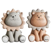 Cartoon Lion Piggy Banks Animal Desktop Statue Ornament Lovely Coin Saving Money Box Decoration Children Birthday Gift new 1