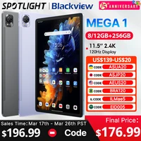 【World Premiere】Blackview MEGA 1 Tablet 11.5 inch 2.4K 120Hz Display 12GB 256GB 8800mAh 50MP+13MP Camera 33W Fast Charging Pad 1