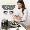 Poached Egg Maker Stainless Steel Egg Poacher Pan Food Grade Safe 2