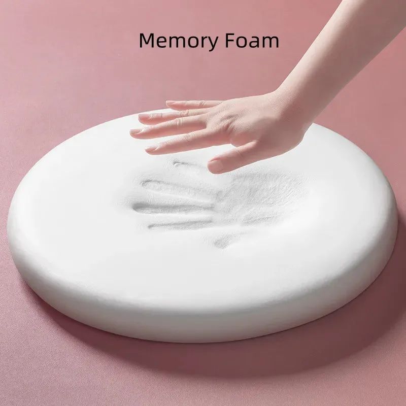 Memory Foam Round Chair Pad Anti-Slip Soft Round Chair Seat Cushion Cotton Round Cushion Mit Removable Cover Seat Pad JAF016 3