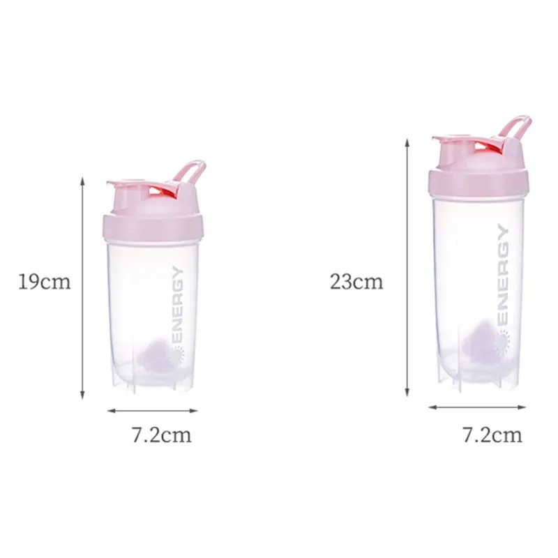 500/700ml Sports Water Bottle Shaker 6