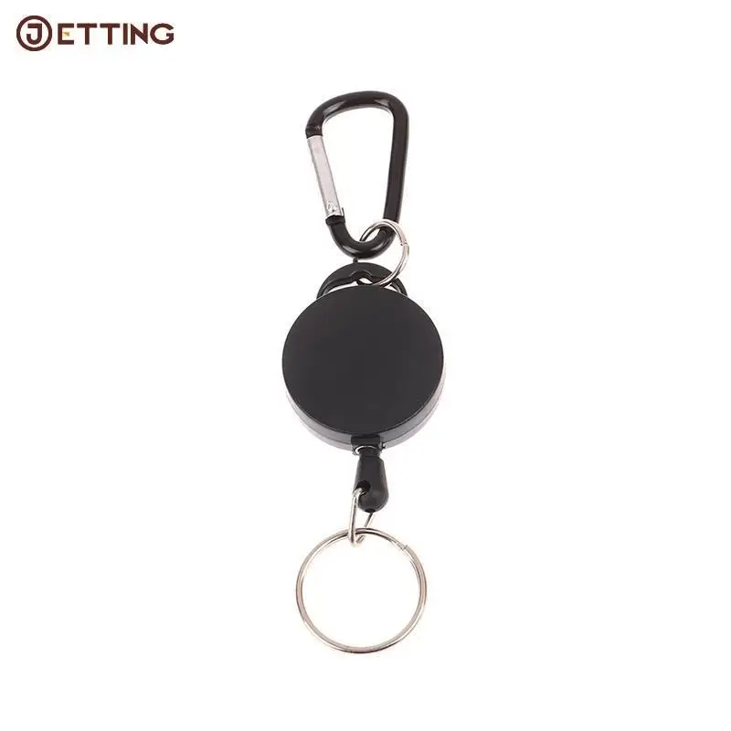 

Retractable Badge Reel for Name Tag Card Metal Pull Retracting Key Chain Ring for Id Card Holders Office Supplies