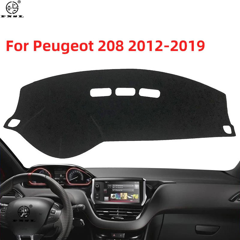 Pour Peugeot 208 2012 ~ 2019 tapis anti-dérapant tableau de bord housse  protection pare-soleil Dashmat protéger tapis accessoires actif Allure GTI  2015 - AliExpress