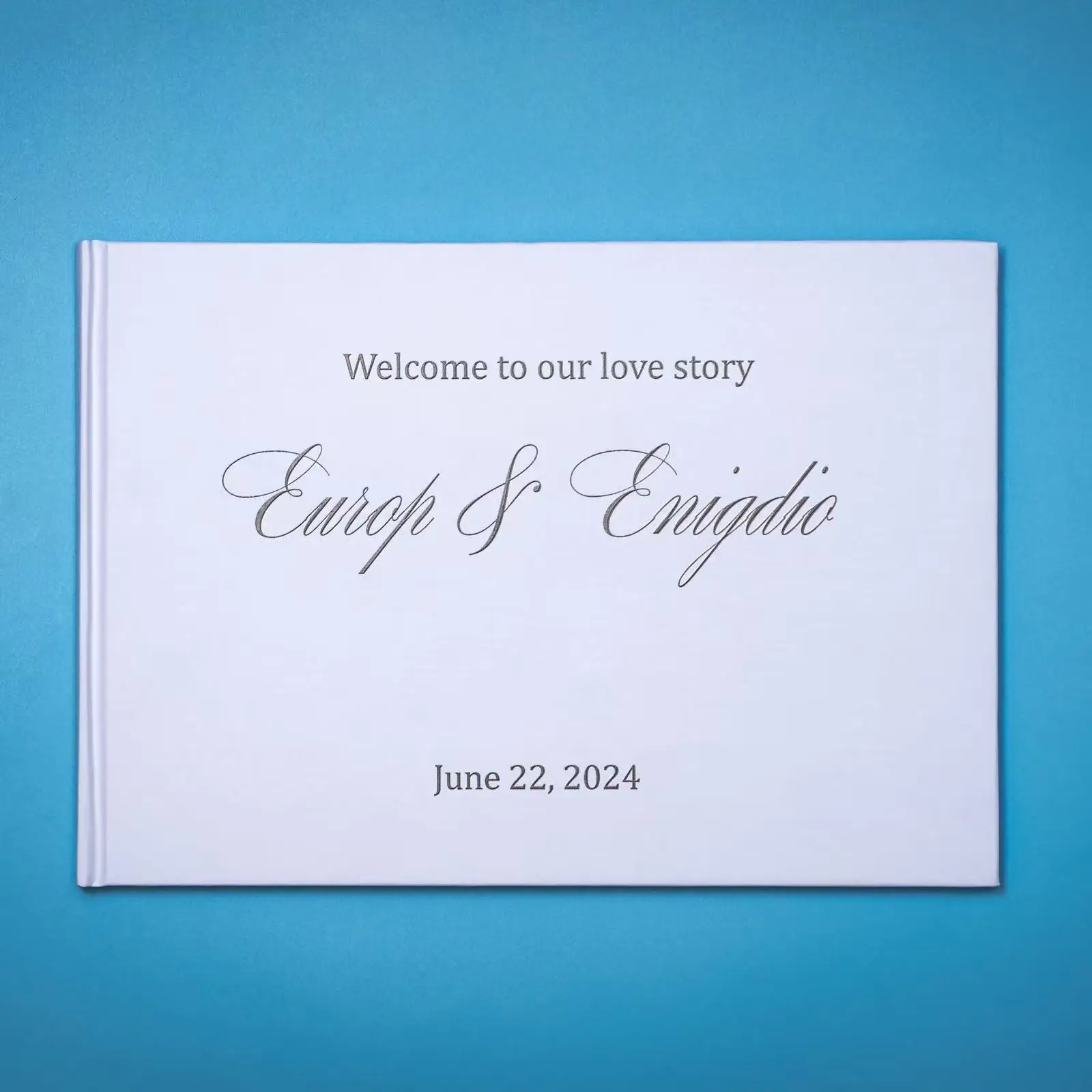 Wedding Guest Book Personalized Signing Journal