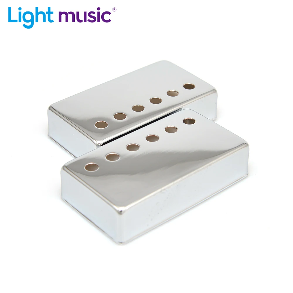 

2pcs Humbucker LP Guitar Pickup Cover Chrome Covers 50mm Pole Spacing for LP Electric Guitar 50mm 52mm