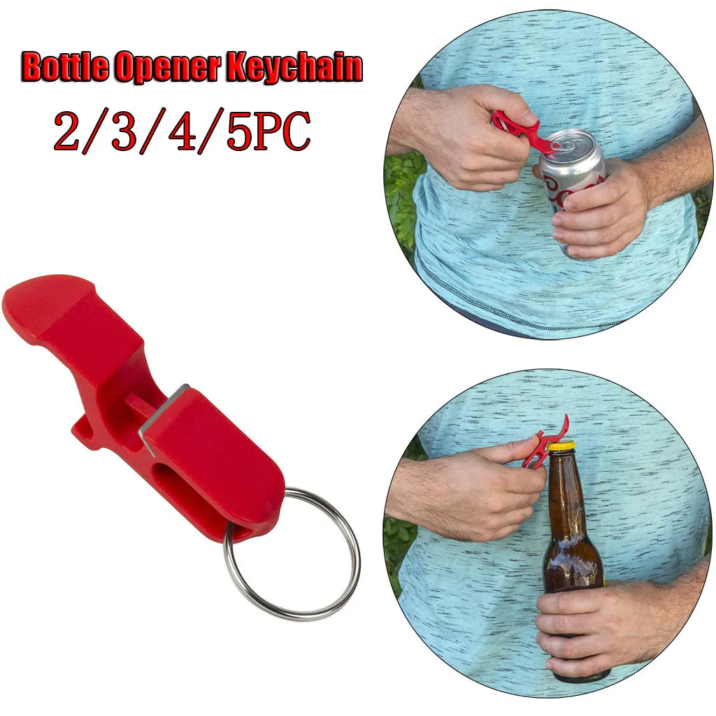 

5 PCS Bottle Can Opener Outdoor Multitool Portable Beer Bottle Openers Keychain Shotgun Tool Pocket Aluminum Beer Bar Tool