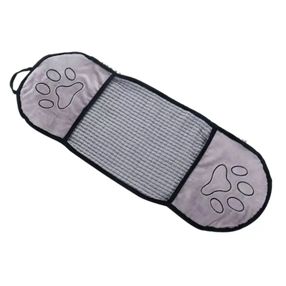 New Quick-Drying Cat Bath Towel Lightweight Comfortable Pet Microfiber Bath Towels Chenille Cleaning Soft Glove Style