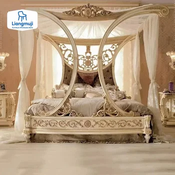 Accent Designer Bed Room Decor Lounge Clear Comfortable Modern Aesthetic Luxury Bed Space Saving Cama Entrance Hall Furniture