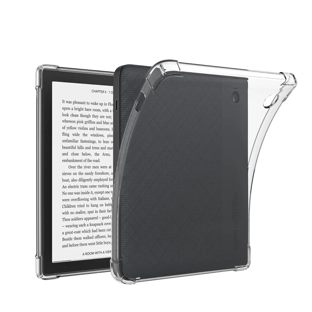 Transparent Reinforced Corners Case for 7-Inch eReaders