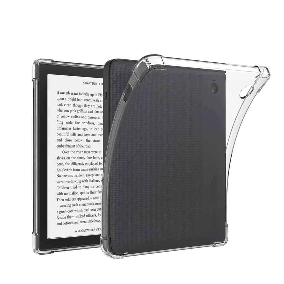 Kobo Libra Color 本体(付属品あり) + 透明カバー 7インチKobo Libra Colour（モデルN428）用スリムクリアケース - 超薄