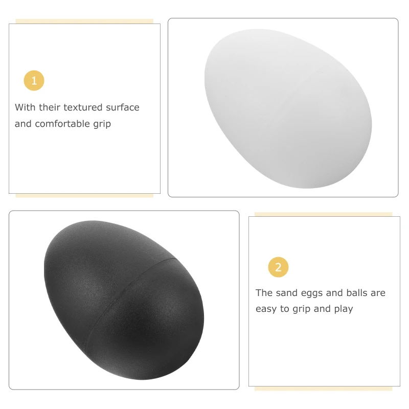 Description Picture 6 of item10pcs Egg Shaker Toy Plastic Maracas Sand Hammer Musical Shakers Children Rhythm Percussion Instrument Kids Toys