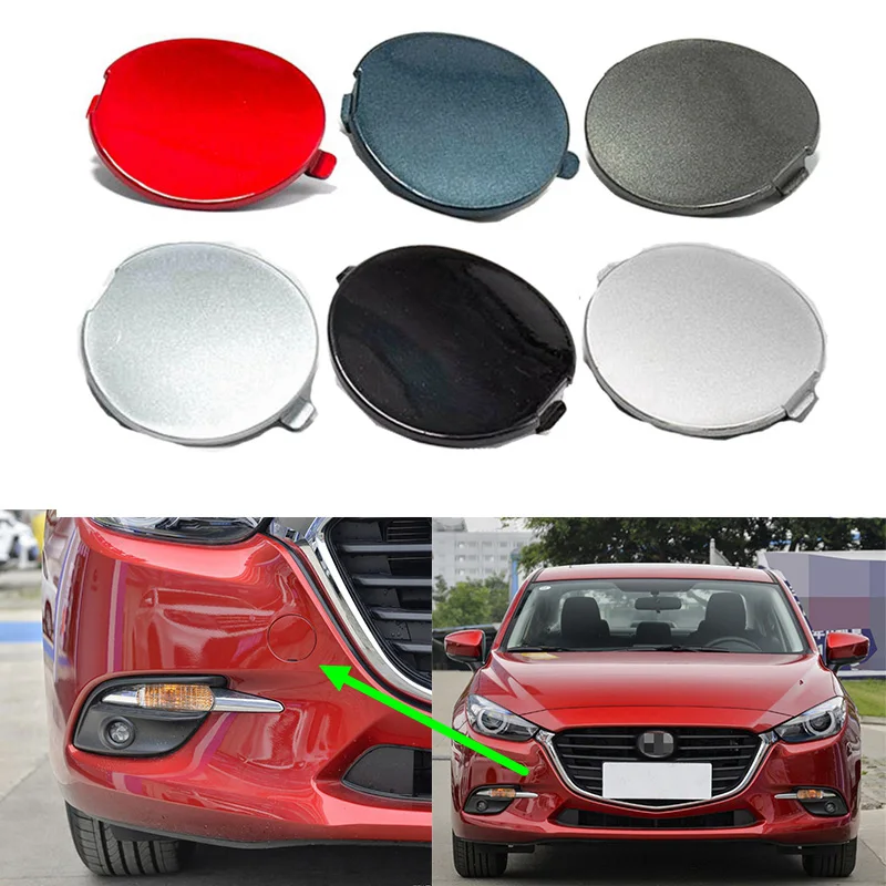 

Front Bumper Tow Hook Cover Towing Eye Cap For Mazda 3 Axela 2017 2018 Car Part B63B-50-A11-BB