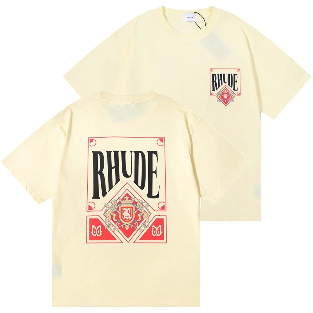 

American T Shirt Men Women Cotton Tee Fashion Tshirt Streetwear Hip Hop Short Sleeve T-shirts 2024 Summer Trend Clothes Tops