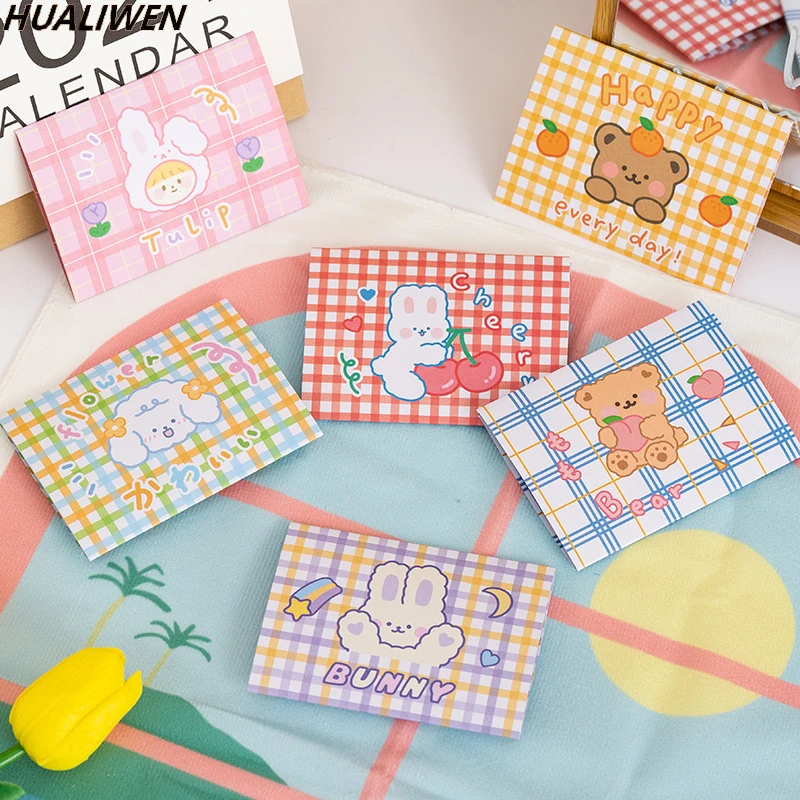 

10pcs/packet Instagram Children's Day Cute Cartoon Folding Blessings, Gratitude Gifts Envelopes, Letter Cards, Greeting Cards