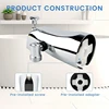 Tub Spout With Diverter, Bathtub Faucet With Shower Diverter And Hex Wrench Fits 1/2 Inch Copper Tube, 5.3 Inch 3