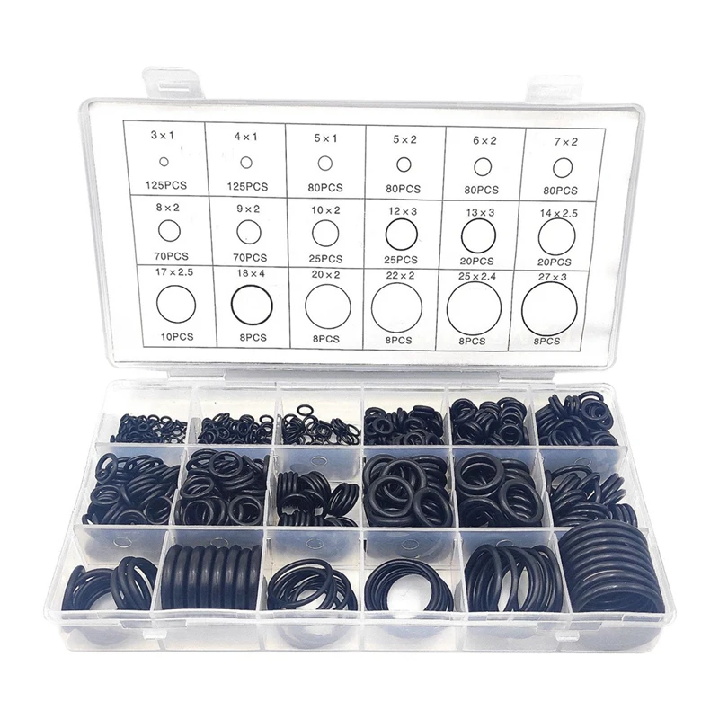

HOT-850PCS Rubber O-Ring Sealing Classification Gasket Kit Set Washer Ring Kit For Plumbing Automotive Mechanic Repairs