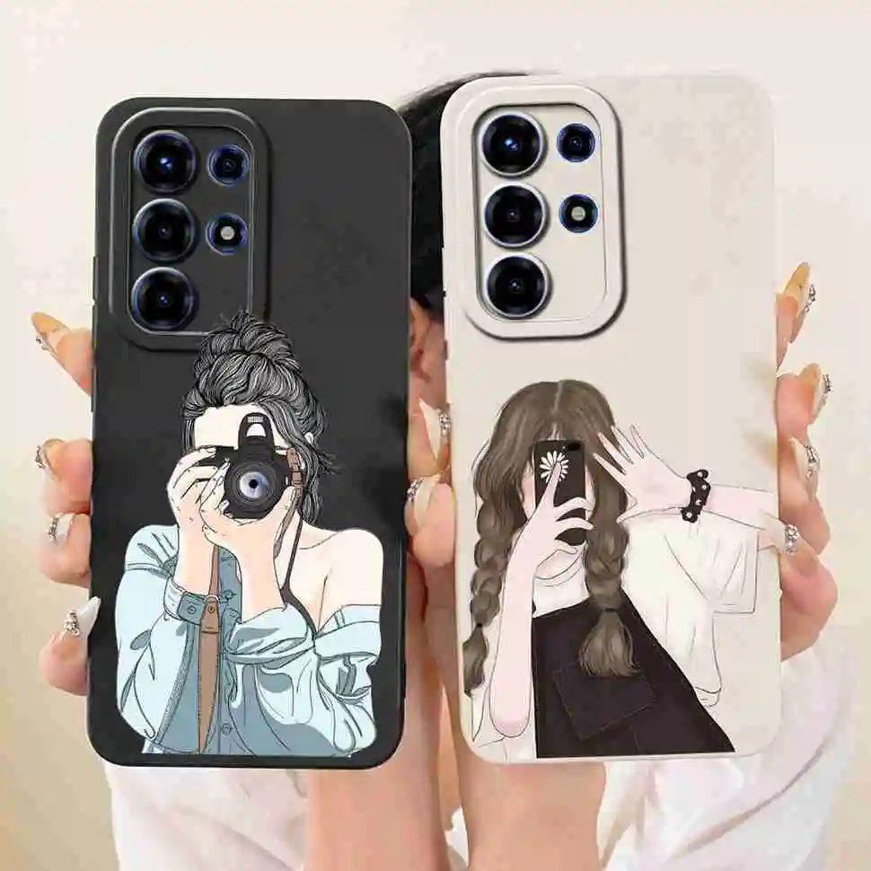Floral Silicone Soft Shockproof Back Cover Case