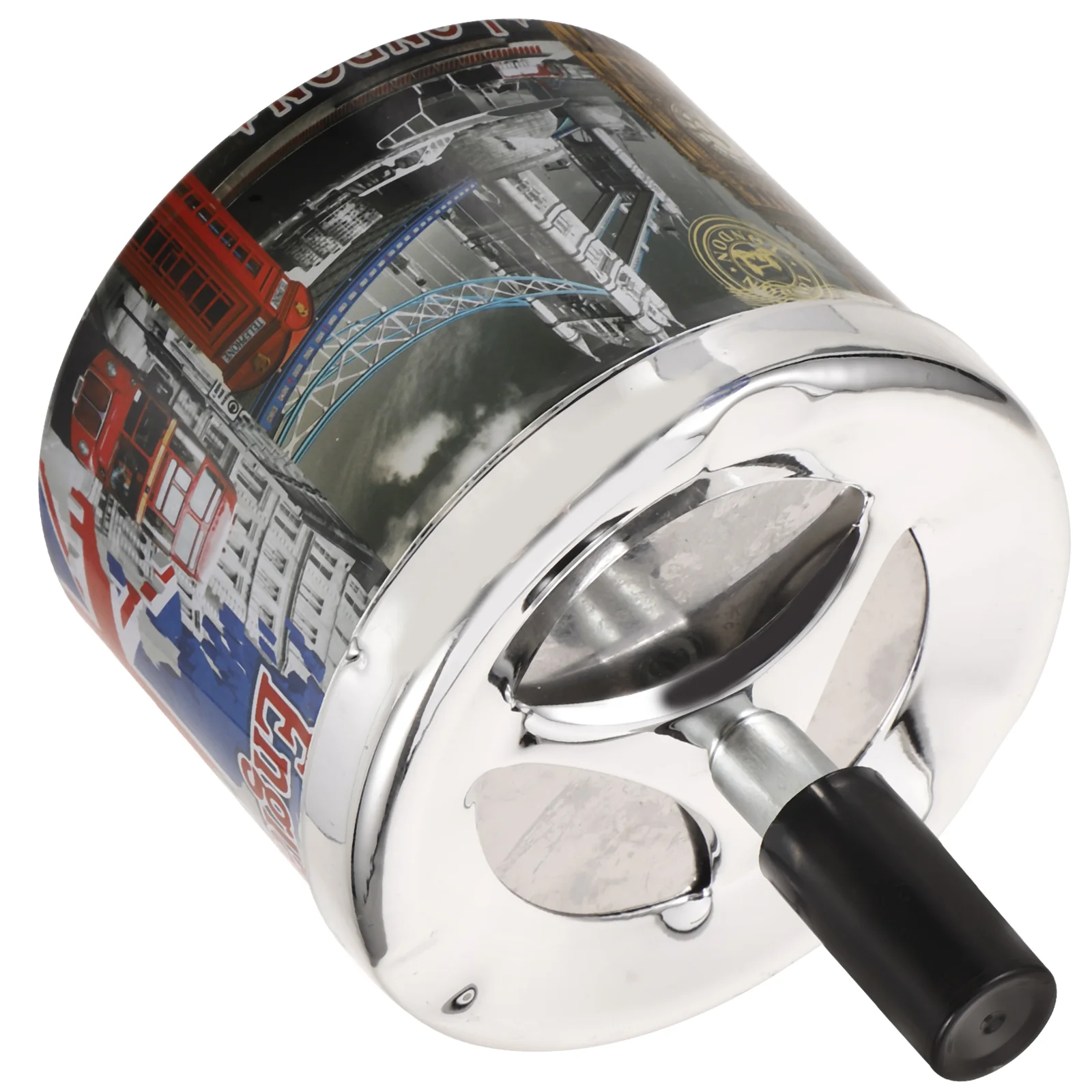 Stainless Steel Ashtray Automatically Extinguished Decorative Uk Souvenirs Gifts Cigarette Outdoor Metal Personality Tabletop stainless steel ashtray,metal ashtray
