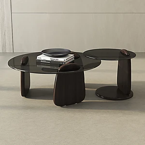 Middle Design Coffee Tables Minimalist Round Lifting Manicure Coffee Tables Center Salon Mesas Plegables House Furniture YR50CT