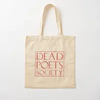 Dead Poets Society Logo Cotton  Canvas Bag Printed Foldable Tote Grocery Travel Fabric Handbag Shoulder Bag Women Designer 1