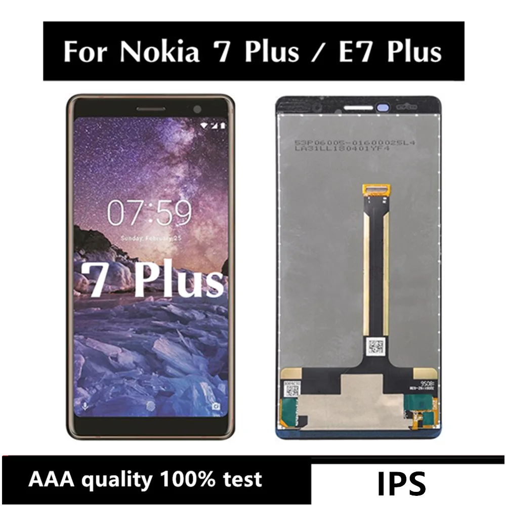 

6.0" LCD For Nokia 7 Plus TA-1041 TA-1062 TA-1046 E7 Plus LCD Display Touch Screen Assembly Replacement