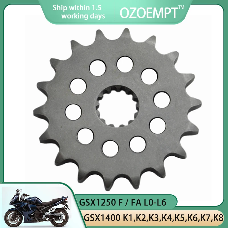 

OZOEMPT 530-18T Motorcycle Front Sprocket Apply to GSX1250 F / FA L0-L6 FA Z FA-L1 ST GSX1400 K1,K2,K3,K4,K5,K6,K7,K8