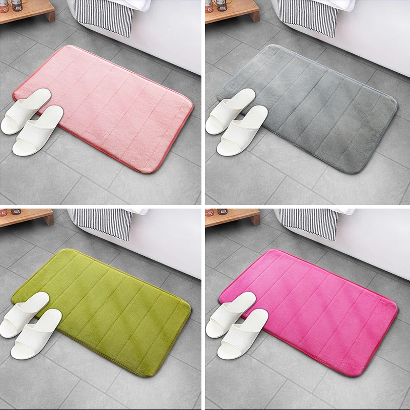 Very Absorbent Bath Mat Non Slip Rugs Bathroom Carpets Soft Memory Foam Floor Mat Bedroom Toilet Floor Shower Rug Home Decor floor mat bathroom floor mat bathroom mat absorbent bathroom mat bath mat anti slip mat toilet mat