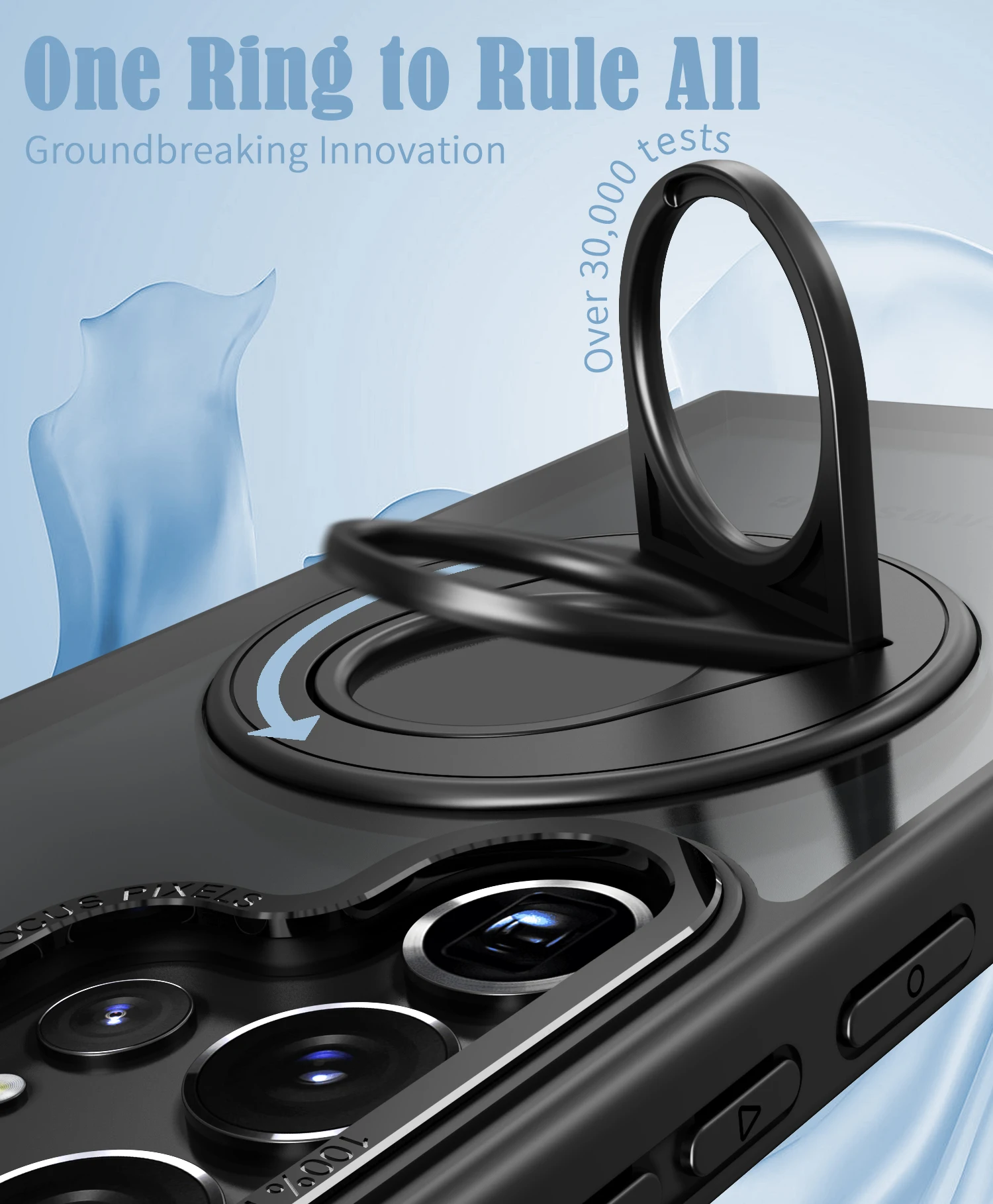 Defender Magnetic Ring Bracket Magsafe Case for Galaxy S23 Ultra S22 Plus S23 FE Shockproof Frosted Wireless Charging Phone Case